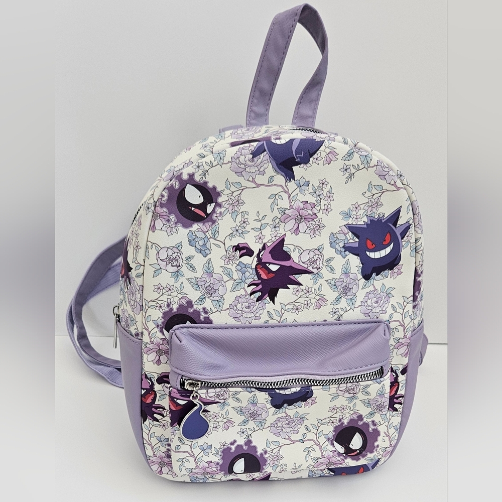Pokemon Gengar Ghost Type Mini Backpack Pokemon unisex kids mini backpack
